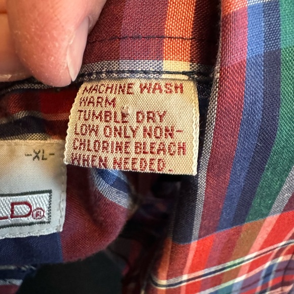 Vintage Wedgefield Men’s XL Plaid Button Long Sleeve Shirt. - Picture 4 of 6